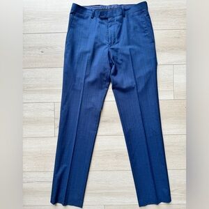 BAR III Men’s Slim Fit Suit Pant. Size 32/34. Navy, Pattern.